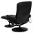 Massaging Multi-Position Recliner w/Side Pocket &Ottoman in LeatherSoft