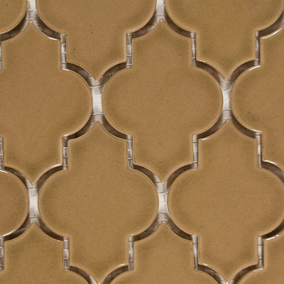 Carreau de mosaïque en céramique arabesque 3 po x 4 po Alhambra