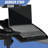 Mobile Laptop Desk Standing Desk With Mouse Pad & Tilting Tabletop, Adjustable Height Computer Table-1865198321