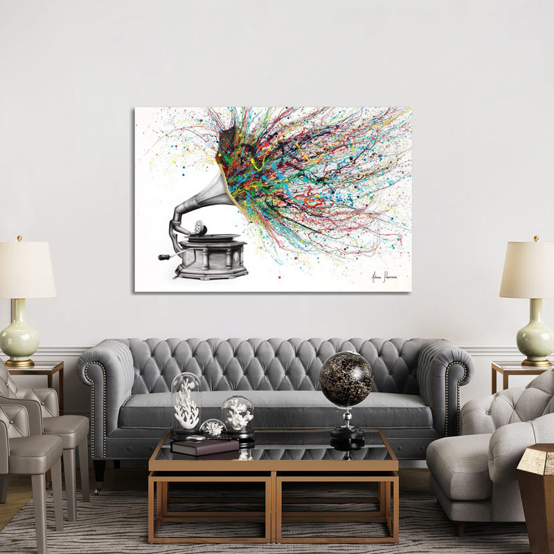 «Radical Rhapsody» par Ashvin Harrison, reproduction, Toile tendue, H 40 po x l 60 po x P 1,5 po, Non
