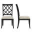 2 pièces, chaises rembourrées de style Mid-Century, chêne foncé, structure en bois massif-195994538