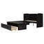 Lit escamotable double avec port USB et grand tiroir