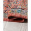 Tapis rouge brique à motif floral Alkire-601888663
