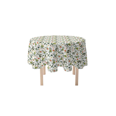 Flowers and Leaves Tablecloth