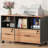Vertical Filing Cabinet with Lock & Large Drawer, Modern File Cabinet with Charging Station and Adjustable Shelf, fits Letter/A4/Legal Size, Rustic Brown