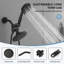 Ensemble de garniture de robinet de douche à poignée simple 1,8 GPM avec pomme de douche à valve filtrée-107288329