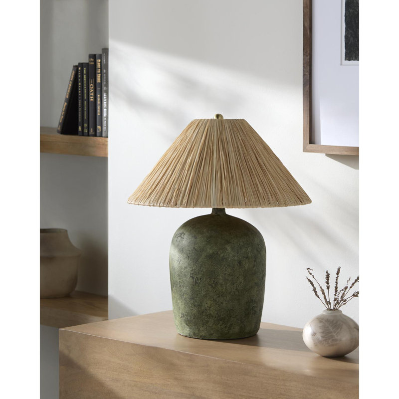 Danica Table Lamp, Green, Seagrass Empire
