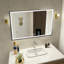 Miroir de salle de bain à DEL 28 pouces, résistant à la corrosion, 3 couleurs à intensité variable, rétroéclairé avec fonction désembuage | Idée de cadeau-1970075929-1970075930