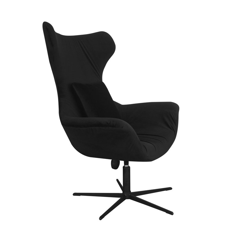 Swivel Lounge Chair, Black