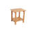16.7'' High Compact Side Table, Sturdy Slatted Design For Backyard, Deck, Balcony, Garden Nook-2009245141