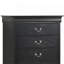 Charmant coffre de rangement traditionnel noir