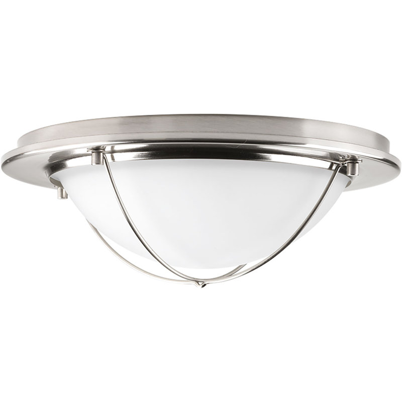 Nitesh LED Flush Mount, Brushed Nickel