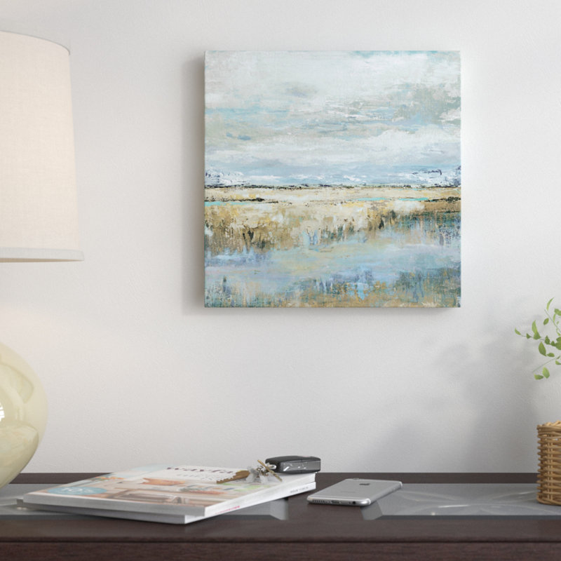 «Coastal Marsh» par Tava Studios - impression sur toile tendue, H 12 po x l 12 po x P 0,75 po, Toile tendue
