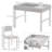 Abiorn Kids 2 Piece Rectangular Play Or Activity Table and Chair Set