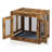 Rotten Wood Color Detachable Melamine-coated Particleboard Single-door Side Table with Tray and Cushion-1837224059