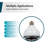 4500 Lumen LED Corn Cob Bulb, 40W, 250W Equivalent, 5000K, E26/Medium (Standard) (set of 8)