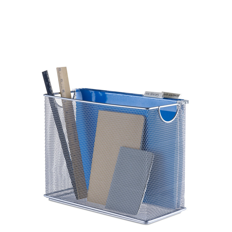Carmani Mesh Tabletop File, Silver