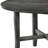 Round Leg Rustic Gray Dining Table, 25Mm Thick Oak Veneer Fixed Top, Tapered Solid Rubber Wood Legs, 30 - Inch Tall Legs And X Shape Structure, 70Lb Weight