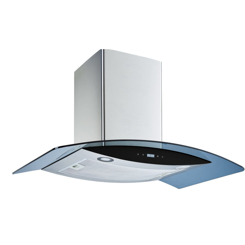 Hotte murale convertible 30 pouces 600 CFM en acier inoxydable avec filtre inclus