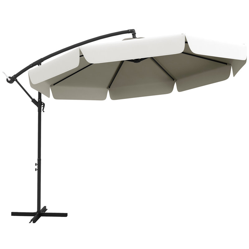 Parasol de patio suspendu, Crème