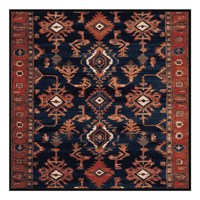 Machine Washable Persian Gray Area Rug