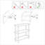 Tarri 75cm H x 80cm W Etagere Bookcase