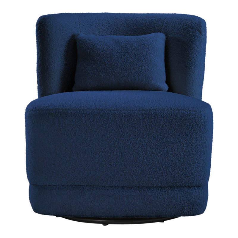 Upholstered Swivel Barrel Chair