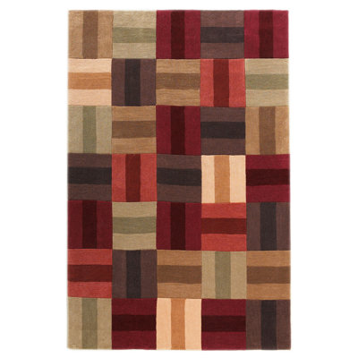 Equelle Handmade Rug Burg And Beige