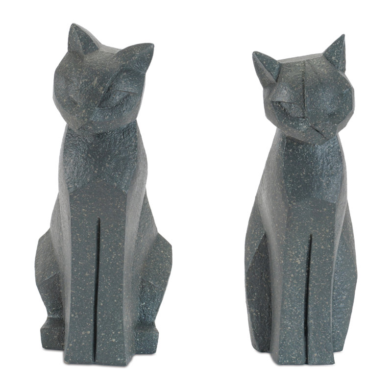 Statue de chat moderne assis