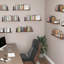 Tablettes flottantes, 24 pouces faciles à installer, tablettes murales, ensemble de 3 tablettes murales en bois rustique, tablettes de rangement pour le salon (brun)