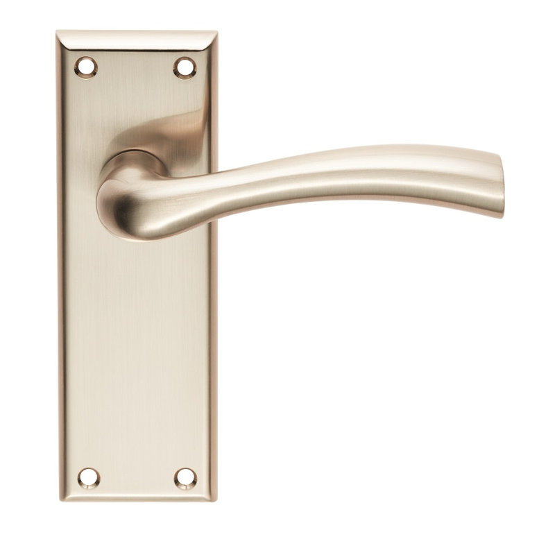 Cinquanta Latch Door Handle, Satin Nickel