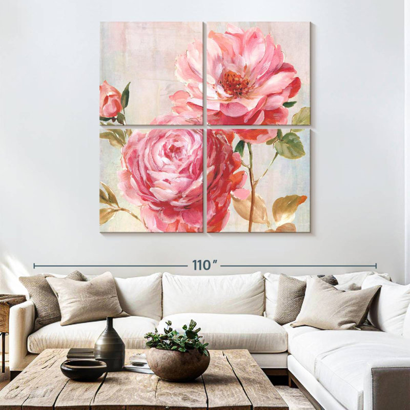 Harnek Petal Paint I, 74" H x 74" W