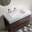 Meuble-lavabo de salle de bain avec lavabo, grand meuble-lavabo flottant mural