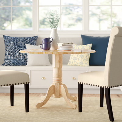 Philipston Extendable Round Solid Wood Dining Table