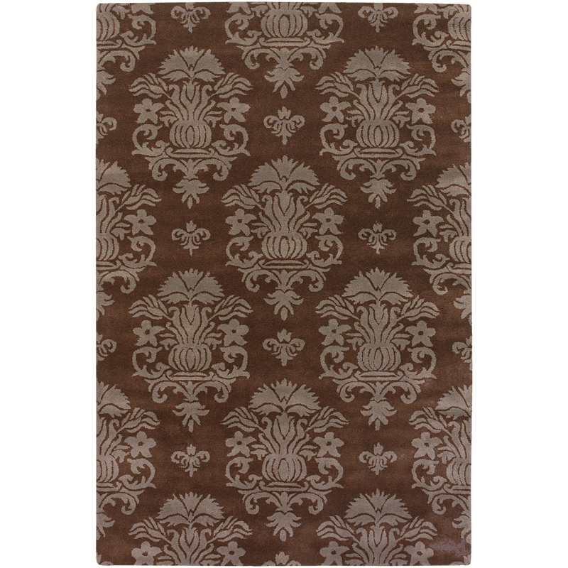 Tapis brun / brun clair Lars, Rectangle 5 pi x 7 pi 6 po