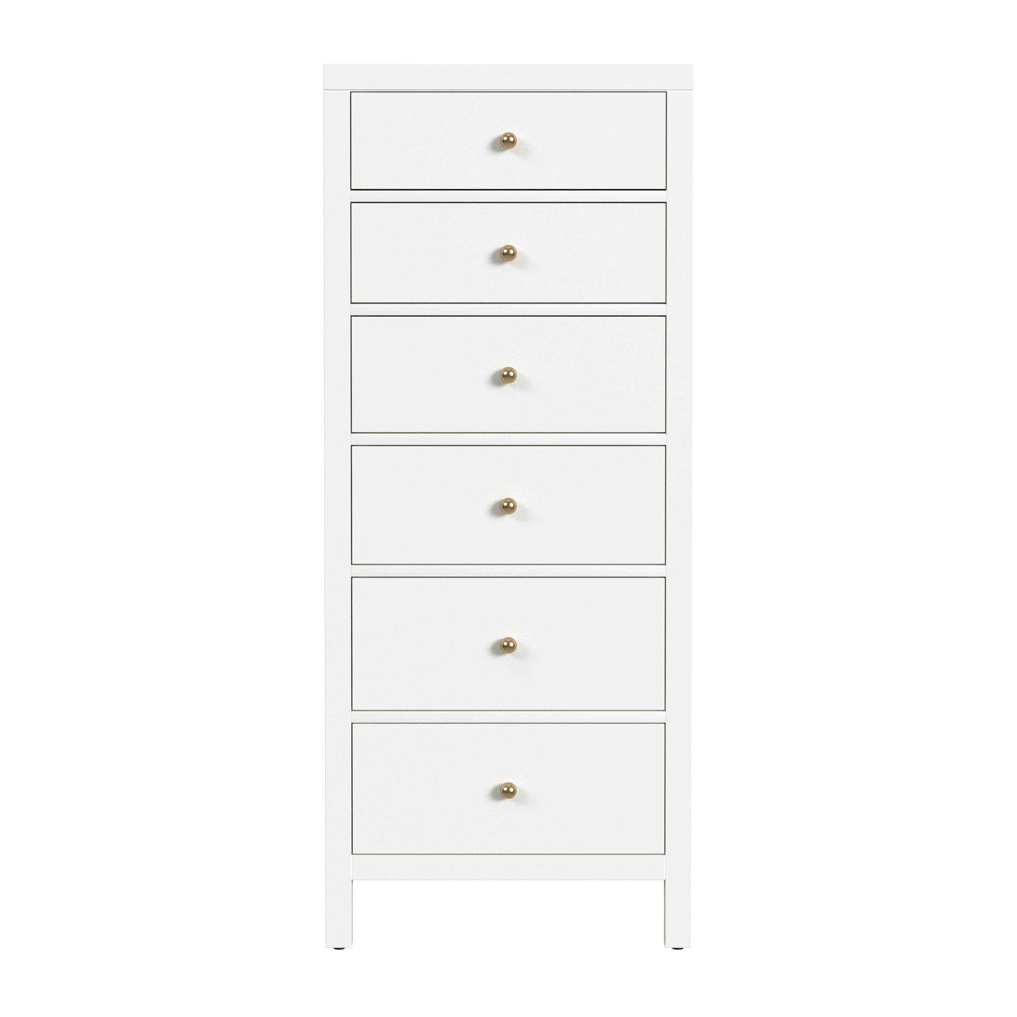 Celine 6-Drawer Lingerie Chest, Smooth White