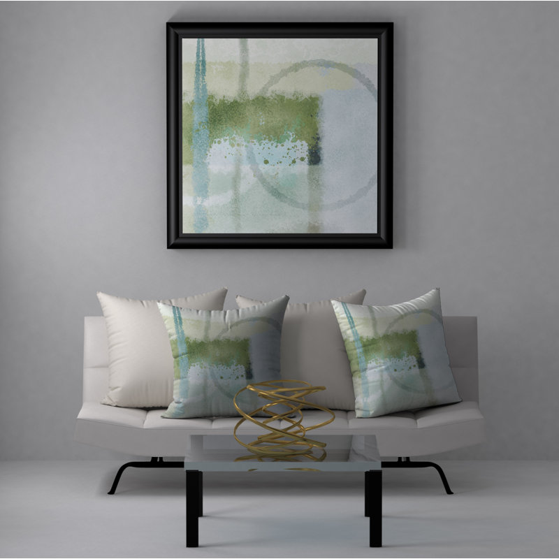 Abstract Reversible Throw Pillow, 20" x 20"