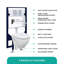 Toilettes suspendues Dakota 1,28 GPF (siège inclus)-39076355