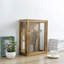 Acacia Wood Display Wall Case With Corkboard