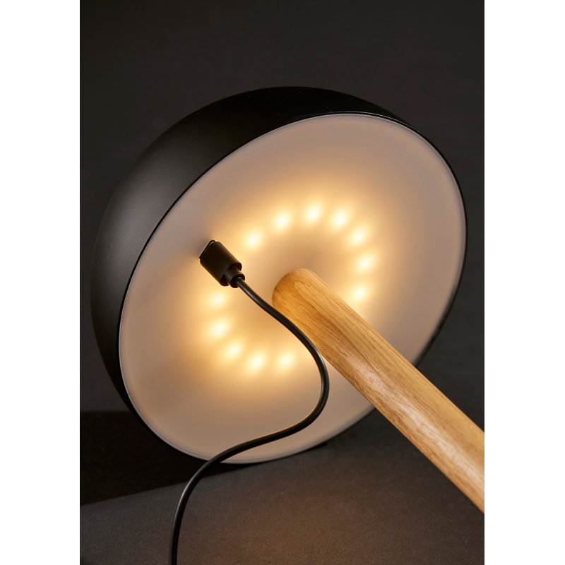 Nash LED Cordless Table Lamp, Black, Black