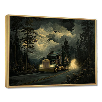 Trucks Majestic Highway Scene - Truck Wall Art Print