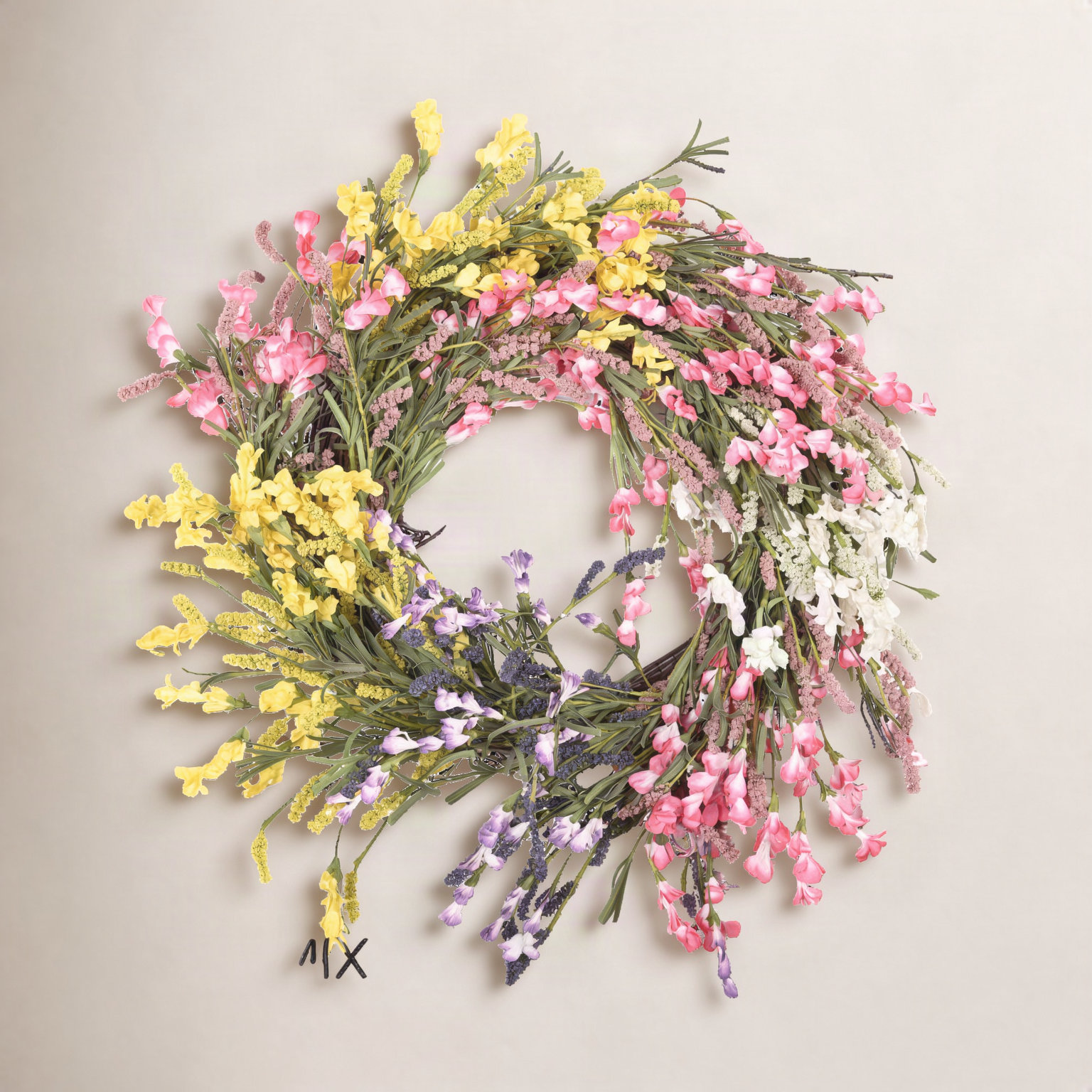26" Handcrafted Wildflower, Berry Wedding Wreath, Mix