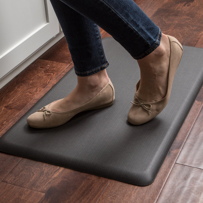 Charcoal Black Foam Anti-Fatigue Comfort Mat, 20" x 48"