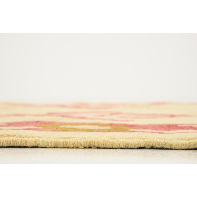 Nash One-of-a-Kind 3'10" X 5'9" New Age Wool Area Rug in Cream