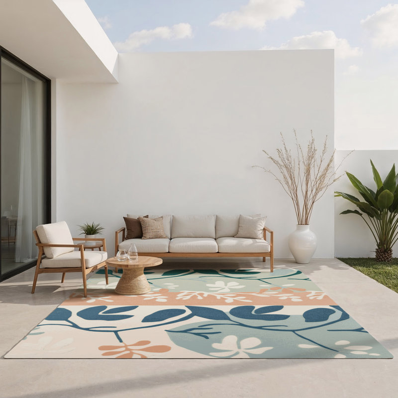 Tapis intérieur et extérieur Rustic Trails, Rectangulaire 8 pi x 10 pi