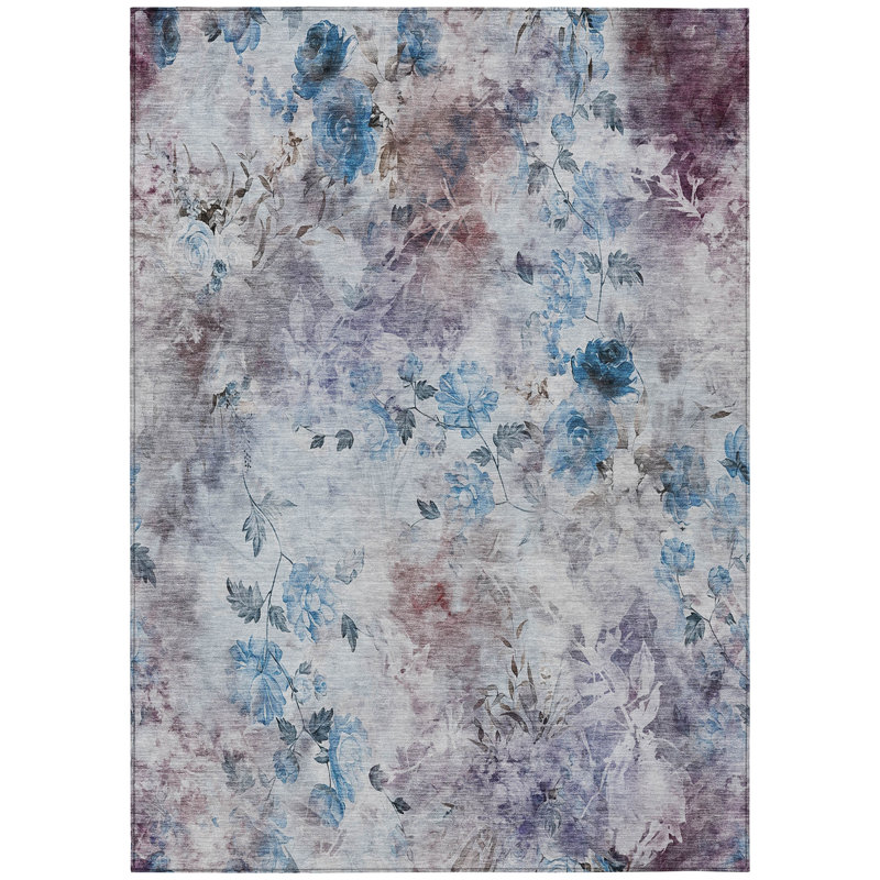 Tapis intérieur / extérieur Karsyn avec envers antidérapant, Rectangle 3 pi x 5 pi
