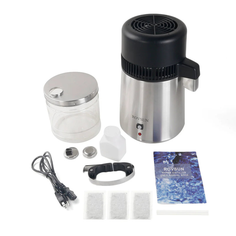 1.1 Gallon 750W 110V Water Distiller Countertop Silver