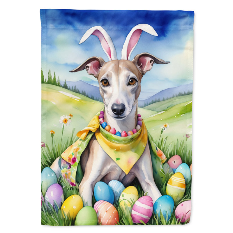 Easter Egg Hunt Double Sided 40'' H x 28'' W Polyester Easter House Flag