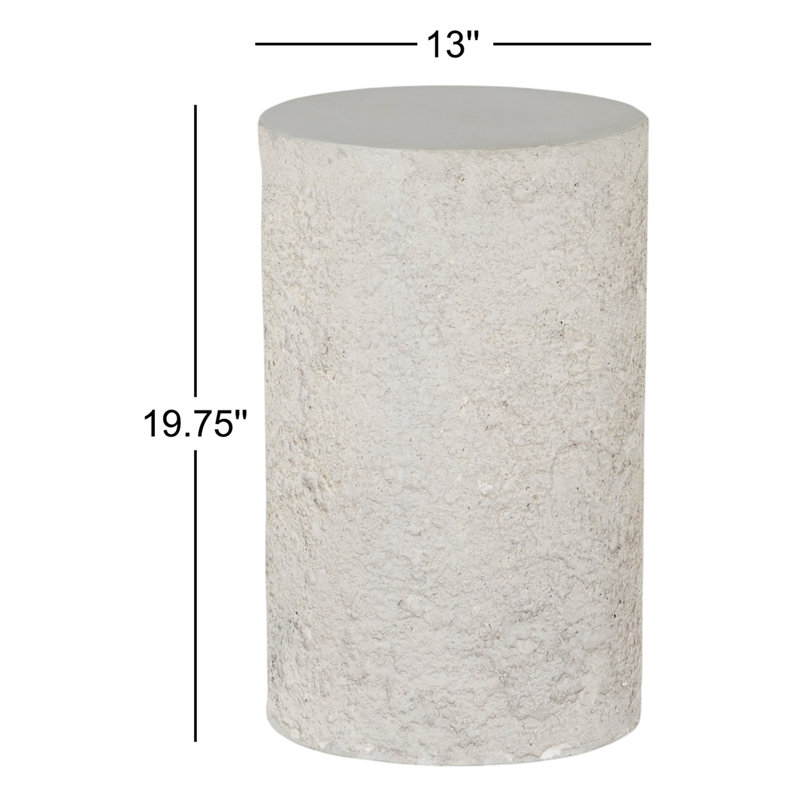 Hamish 13'' Stone Outdoor Side Table