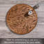 Round Acacia Wood Lazy Susan Turntable 14" Diameter